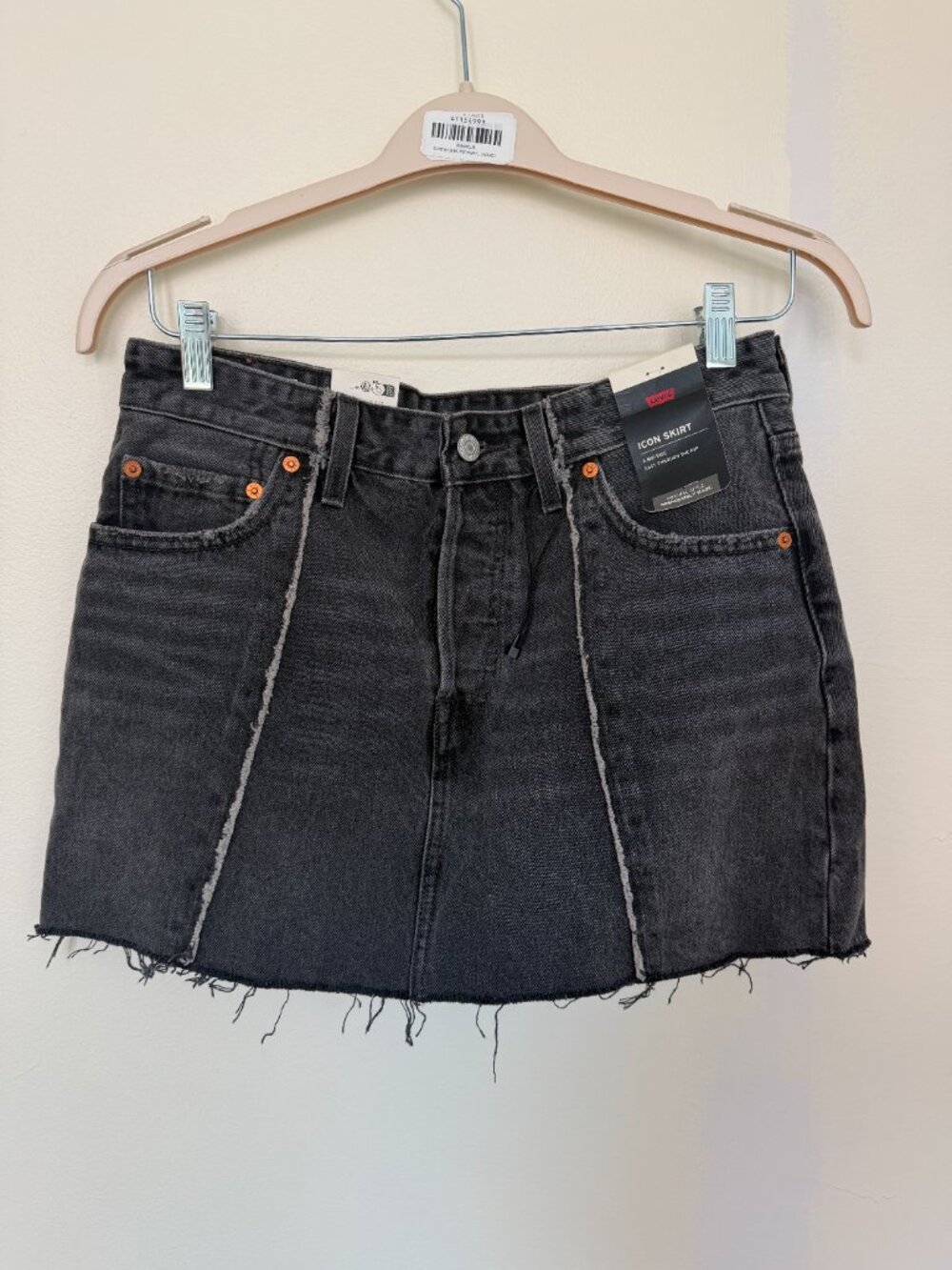 Levi's Iconic Black Mini Denim Skirt NWT (Sz 29)